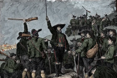 Patriota tirolés Andreas Hofer (1767-1810) - Rebelión del Tirol en 1809