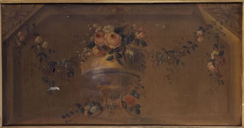 Jarrón de flores en una hornacina. Entre 1769 y 1789 (óleo sobre lienzo)