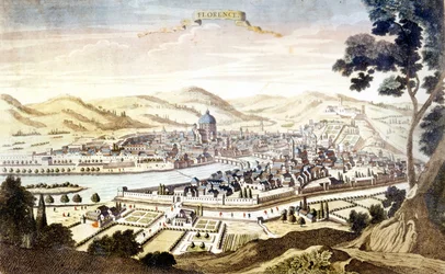 Vista de Florencia en el siglo XVIII