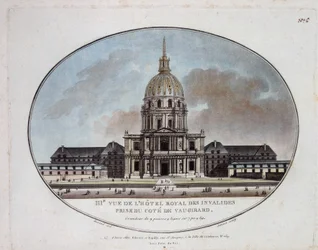 Vista del Hotel Royal des Invalides - grabado