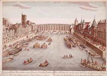 Vista del Pont-au-Change hacia la Torre Saint-Jacques, París