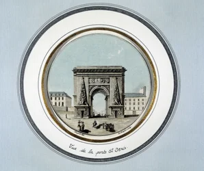 Vista de la puerta de St Denis