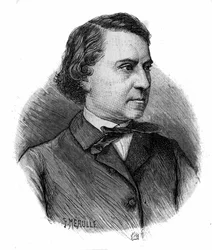 Retrato de Louis Blanc, político e historiador francés (1811-1882).