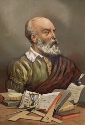 Retrato de Petrus Ramus o Pierre de La Ramee, humanista, matemático y filósofo