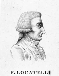 Retrato de Pietro Antonio Locatelli. Violinista y compositor italiano (Bérgamo)