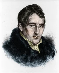 Retrato del compositor alemán Louis Spohr (1784-1859).