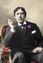 Retrato del escritor Oscar Wilde. Fotografía del siglo XIX