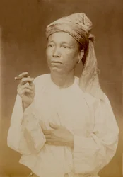 Un hombre birmano, 1885 circa