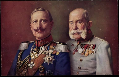 Káiser Guillermo II, emperador Francisco José I