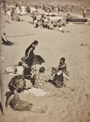 En la playa