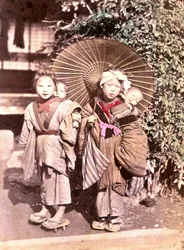 Niños en Japón, finales del siglo XIX - Archivos de Misiones Extranjeras