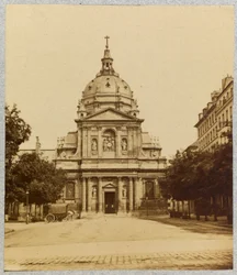 Fachada de la capilla de la Sorbona, París, ca. 1875-1925