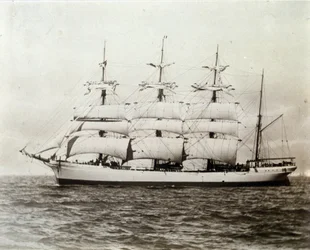 Velero francés Emile Renouf frente a Le Havre 02/07/1897 Fotografía
