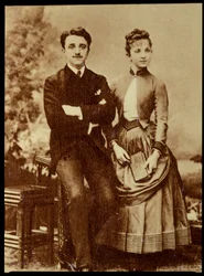 Georges y Jeanne Hugo (Nietos de Victor Hugo)