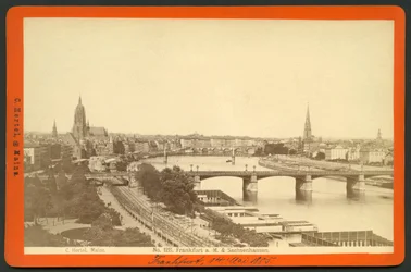 Alemania, Hesse, Fráncfort del Meno y Sachsenhausen, publicado por C. Hertel, Maguncia.