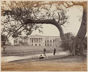 Casa de Gobierno, Barrackpore, desde el sur