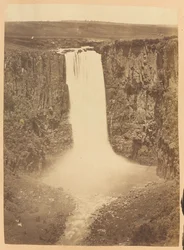 Cataratas Howick, Río Umgeni, Provincia de Natal, Sudáfrica, circa 1882