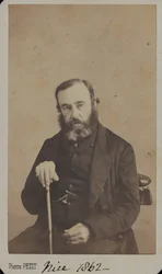 Teniente General Sir James Outram en ropa civil, Niza, 1862