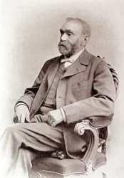 Retrato de Alfred Nobel. Fotografía. Siglo XIX.