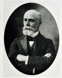 Retrato de Antoine Henri Becquerel - físico inglés, premio Nobel 1852-1908