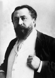 Retrato de Catulle Mendes (1841-1909), poeta francés.