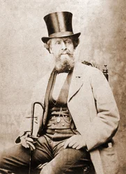 Retrato de Charles Dickens (1812-1870), escritor inglés alrededor de 1855