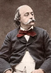Retrato del escritor inglés Gustave Flaubert (1821-1880)