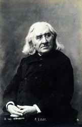 Retrato de Franz Liszt.