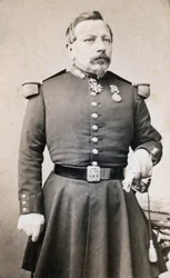 Retrato del General Plombin, fotografía del siglo XIX