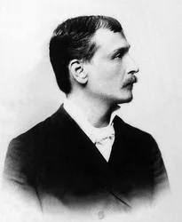 Retrato de Georges Moineau dit Georges Courteline (1858-1929), novelista y dramaturgo francés.