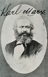 Retrato del filósofo y economista alemán Karl Marx (1818-1883). Fotografía. Montreuil. Museo de Historia Viva