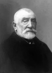 Retrato de Henri Joseph Harpignies (1819-1916), pintor y acuarelista francés.