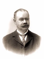 Retrato de Hermann Hollerith (1860-1929), estadístico estadounidense.