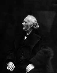 Retrato de Honoré Daumier, caricaturista, litógrafo, pintor y escultor francés (1808-1879). Fotografía del siglo XIX