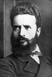 Retrato de Hristo Botev, poeta y periodista búlgaro también conocido como revolucionario y héroe nacional