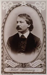 Retrato de Karl Taussig (grabado después de una foto)