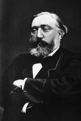 Retrato de Leon Gambetta (1838-1882), abogado y político francés.