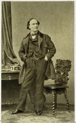 Retrato de Robert Houdin en 1855 (mago francés del siglo XIX)