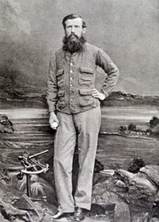 Retrato de Speke, explorador británico (1827 - 1864)