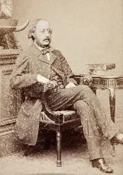 Retrato de Stephen Heller, c.1860s (foto b/n)