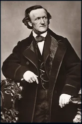 Retrato del compositor Richard Wagner (1813-1883) - Retrato de Richard Wagner (1813-1883), compositor alemán.