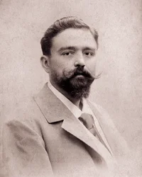 Retrato del compositor y pianista Isaac Albéniz (1860-1909) a los 35 años
