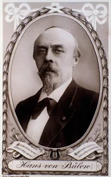 Retrato del director y pianista alemán Hans von Bülow