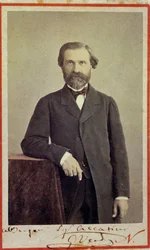 Retrato del compositor italiano Giuseppe Verdi
