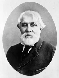 Retrato del escritor ruso Iván Turguéniev (1818 - 1883).