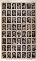 Retratos de criminales alemanes e italianos. Álbum de fotografías recopiladas por Cesare Lombroso (1835-1909), criminólogo italiano: “El hombre criminal”