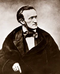 RICHARD WAGNER (1813-1883) compositor alemán - Retrato fotográfico