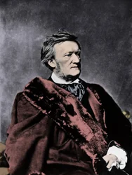 RICHARD WAGNER (1813-1883) compositor alemán - Retrato fotográfico
