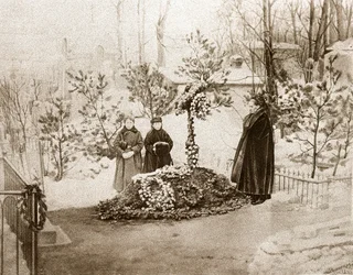 La familia del escritor ruso Fedor Dostoievski