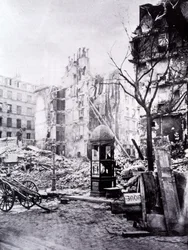 Las grandes obras de París: la esquina de la Rue Royal y la Rue du Fbg St Antoine